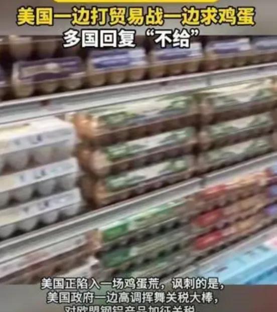 特朗普一边加关税，一边求购鸡蛋，希望全球“救救美国”