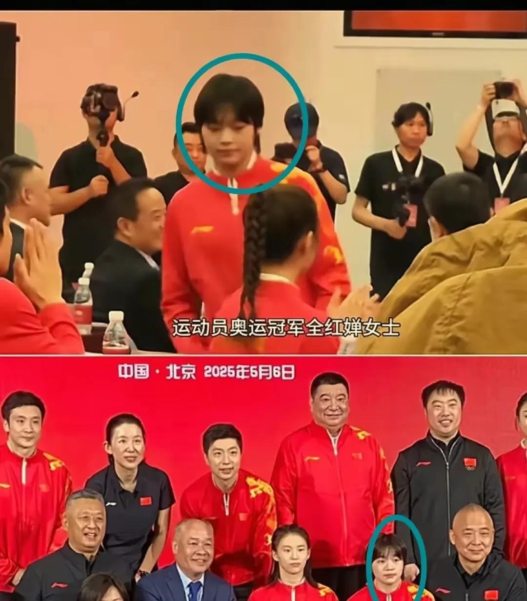 真是“人逢喜事精神爽”
陈芋汐在今年的世界杯拿了三块金牌，并创造了多项世界纪录，