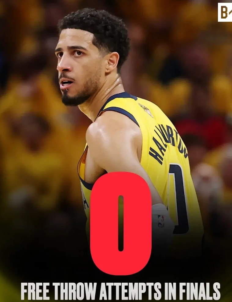真的假的
总决赛3场一共0罚球啊
哈利伯顿又创NBA历史新奇葩记录
步行者打完3