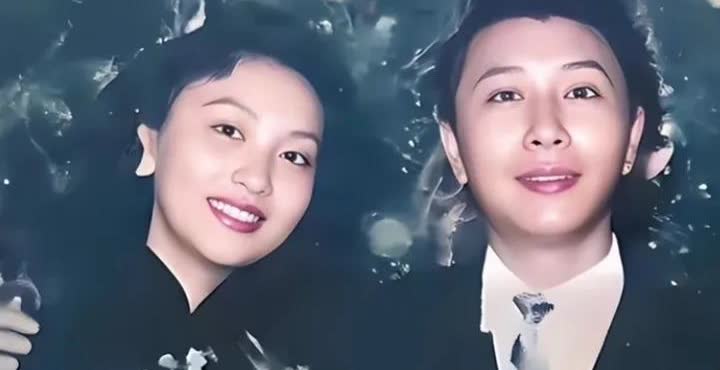 50年代演员夏梦与她的儒商丈夫林葆诚的一张留影，婚后他们琴瑟和鸣恩爱有加，对于金