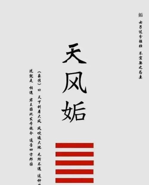 姤卦直读为“女海王”的意象解析——
1. 卦象本质：姤卦一阴爻（初六）承五阳爻，