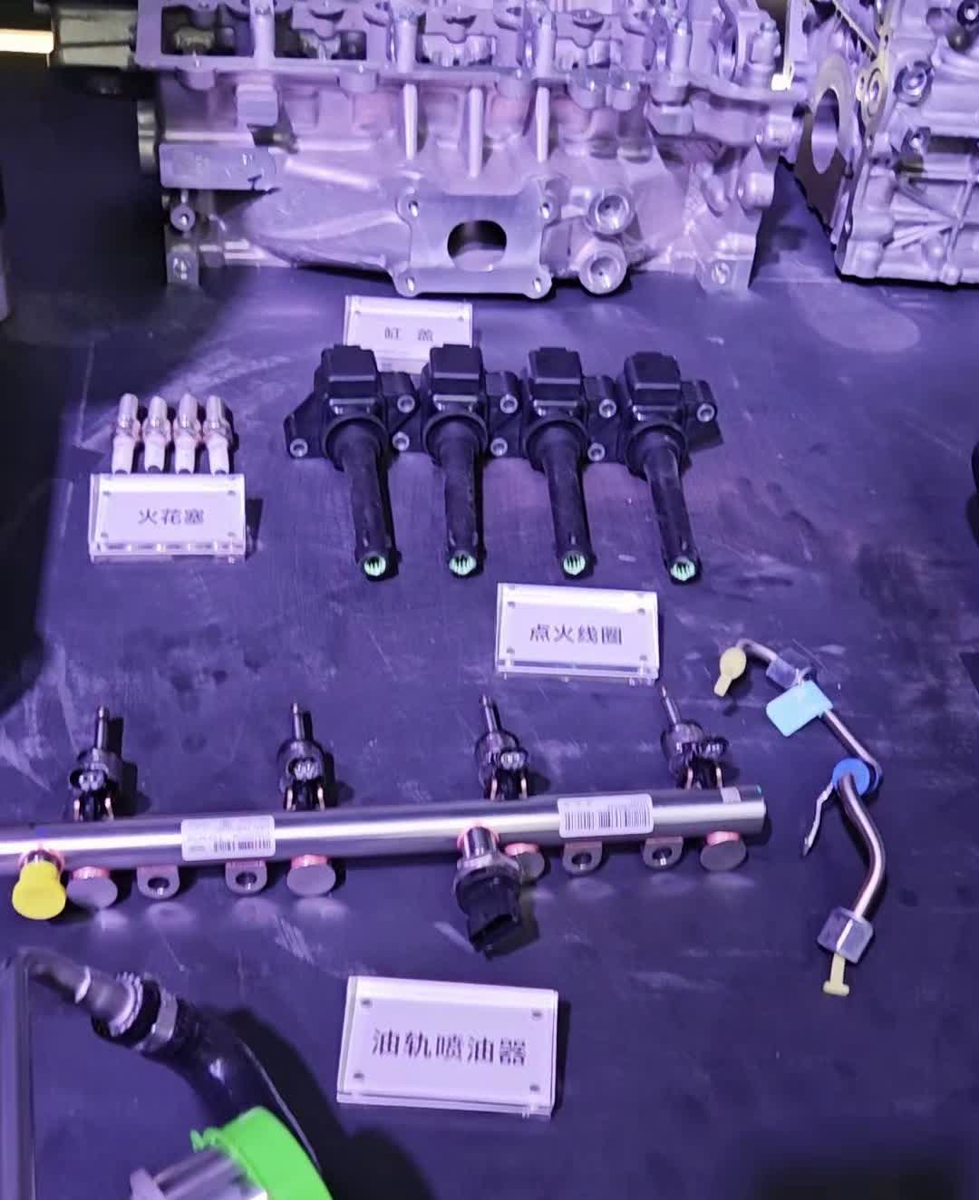 奇瑞鲲鹏动力2.0T发动机结构。
奇瑞车友来学习长见识。最大功率187KW，最
