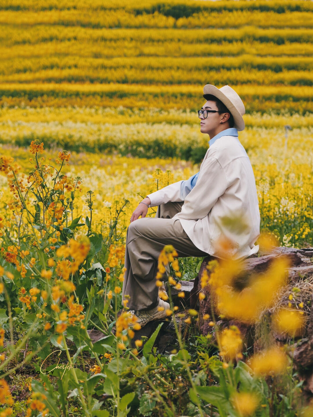 上春山💐从没见过这么美的彩色油菜花海