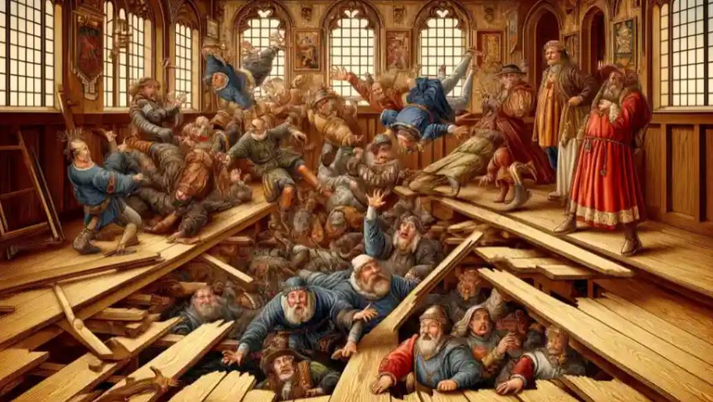 欧洲史上最荒诞团灭，60名贵族坠入粪坑溺死