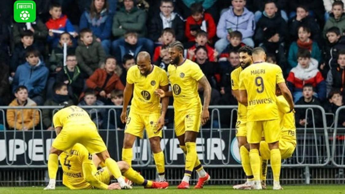 图卢兹客场4-0昂热，马格里、谢罗建功，恩约马、克雷斯维尔破门