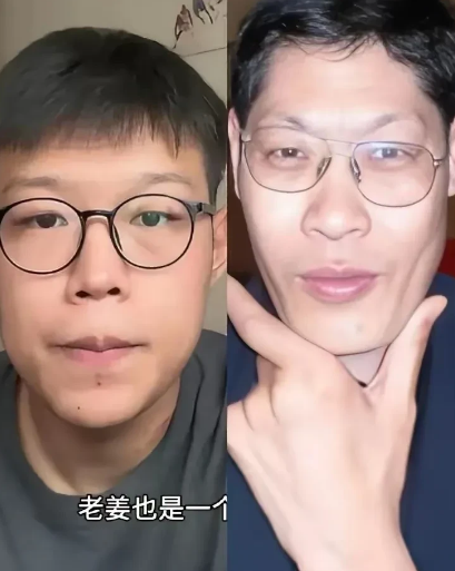 这是邻村的姜洪海，他与姜洪涛的大儿姜润泽长的极像，有网友扒出了他的照片。

姜洪