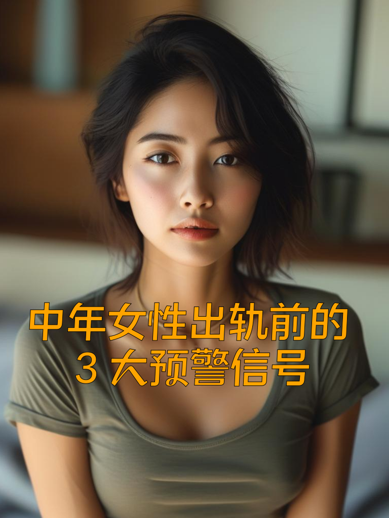 中年女性出轨前的3大预警信号