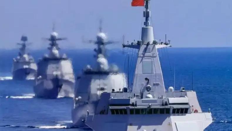 中国海军有啥亮点，4艘航母，16艘055大驱中美实力此消彼长
