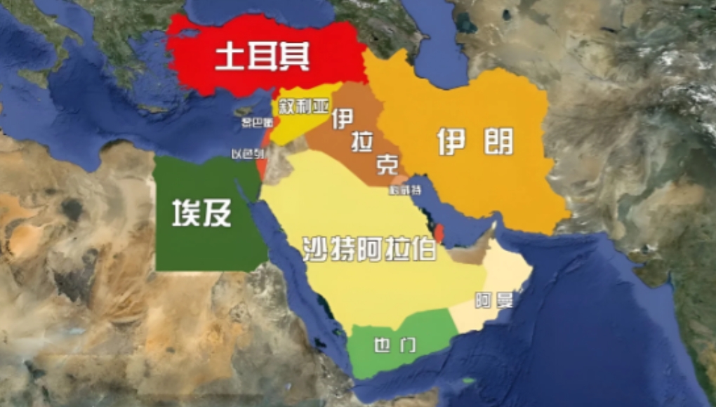 当年中东战争里打以色列冲在最前面的，就是埃及、约旦和叙利亚，就连沙特也在背后支持