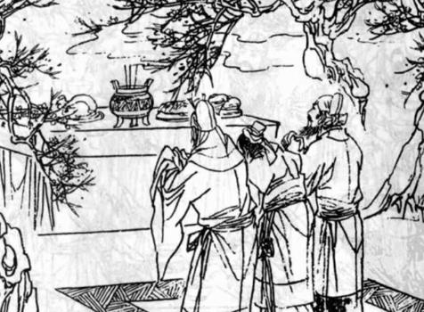 刘备花光了张飞的家产，招了300乡勇；又得到两个大商人的资助，打造了兵器，扩充到