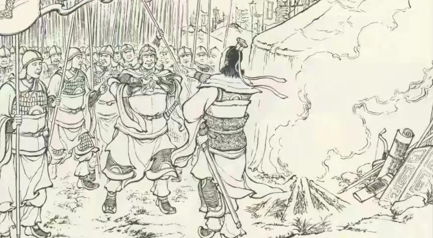 贾复贾君文披挂整齐，第三次闯莽营。粮台官见贾复勇不可挡，传令军兵用长枪，从左右两