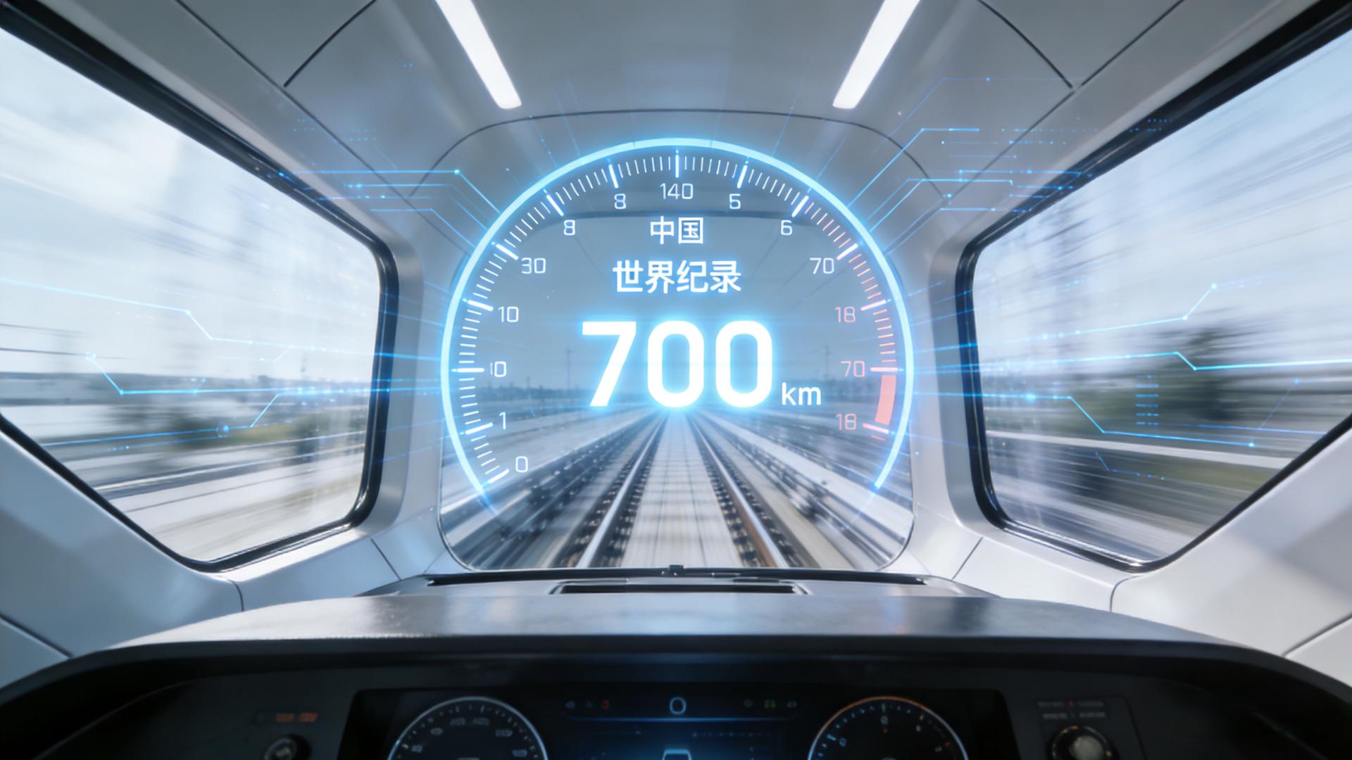 第一视角看2秒飙到时速700公里！中国超高速磁浮试验创世界纪录
