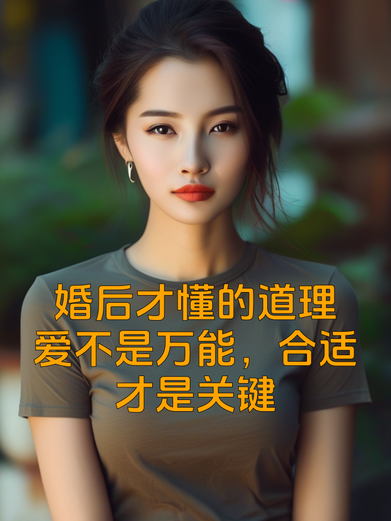 婚后才懂的道理：爱不是万能，合适才是关键