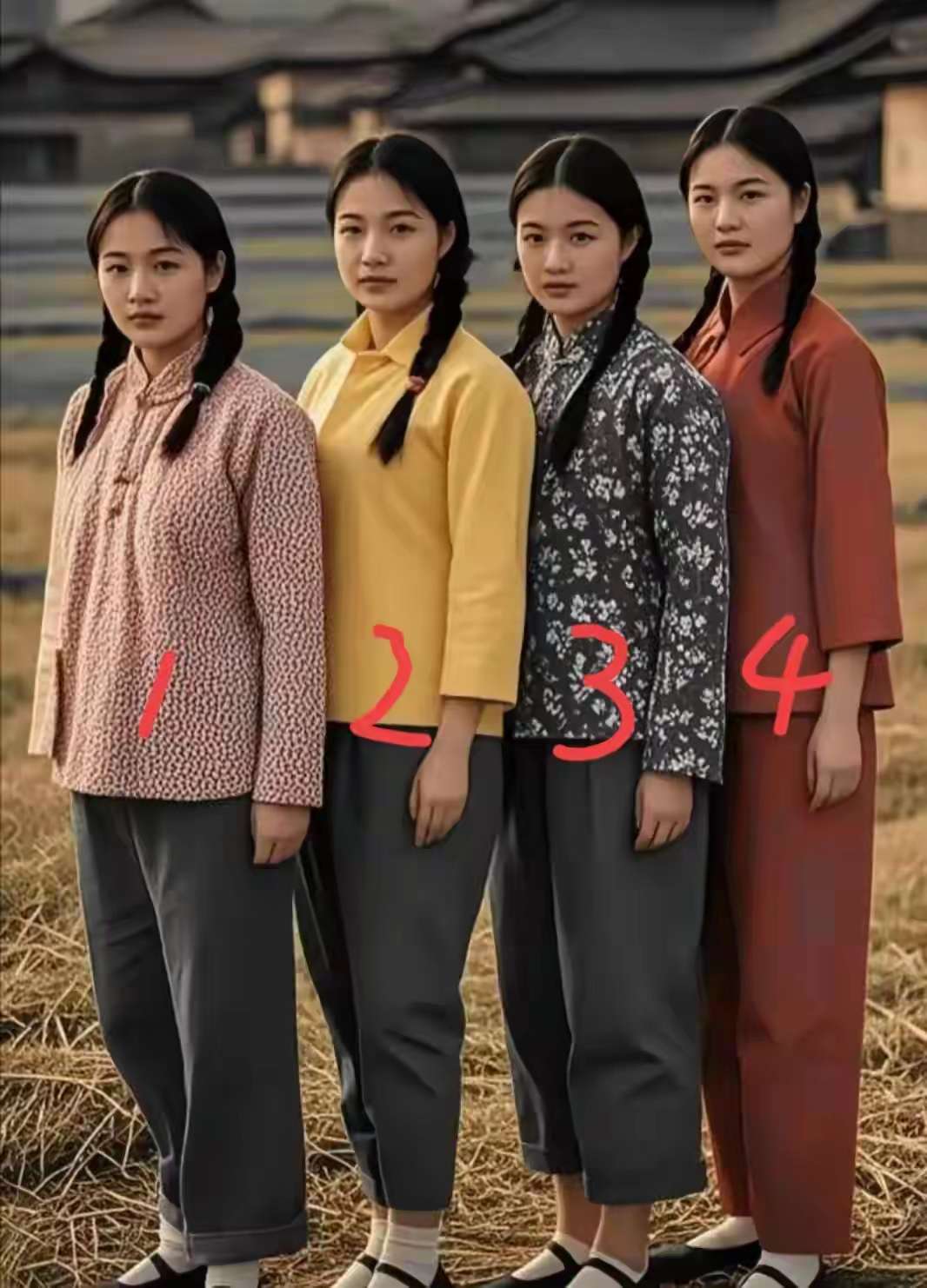 家里介绍的相亲对象  你最喜欢的是几号？