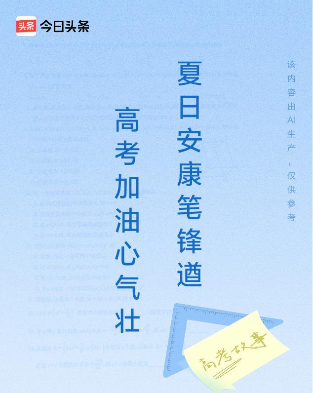高考不是终点，是一个新的起点，愿你金榜题名，考到理想的学校！
[玫瑰][玫瑰][