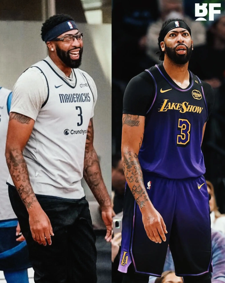 美媒Basketball Forever更新社媒，晒出了独行侠内线安东尼-戴维斯