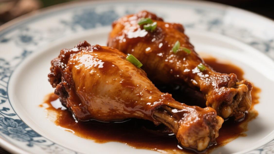 国宴红烧鸡腿封神教程！3层焦糖盔甲锁汁，20元复刻128元酒楼硬菜