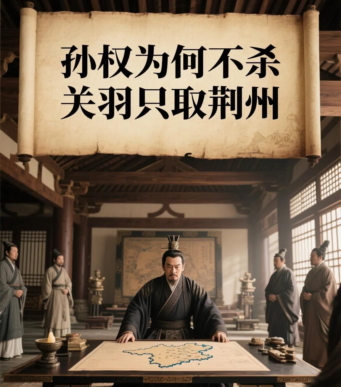 建安二十四年的寒冬里，一队快马冲破江陵城门的积雪
为首将领高举木盒嘶声大喊：