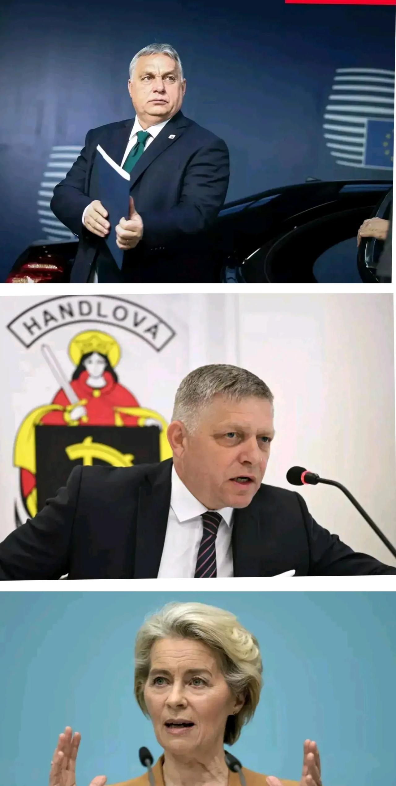 公开警告开始了！
冯德莱恩最近公开了自己的声明，对斯洛伐克和匈牙利两国提出警告！