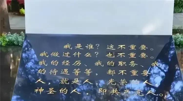 我是谁？这不重要。
我做过什么？也不重要。
我的经历、我的职务、
我的待遇等等，