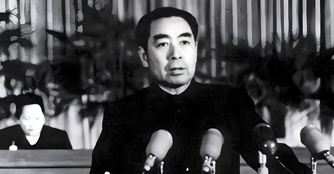 1949年第一届政协会议，当周总理宣读任命决定时，傅作义突然掩面痛哭，振臂高呼“
