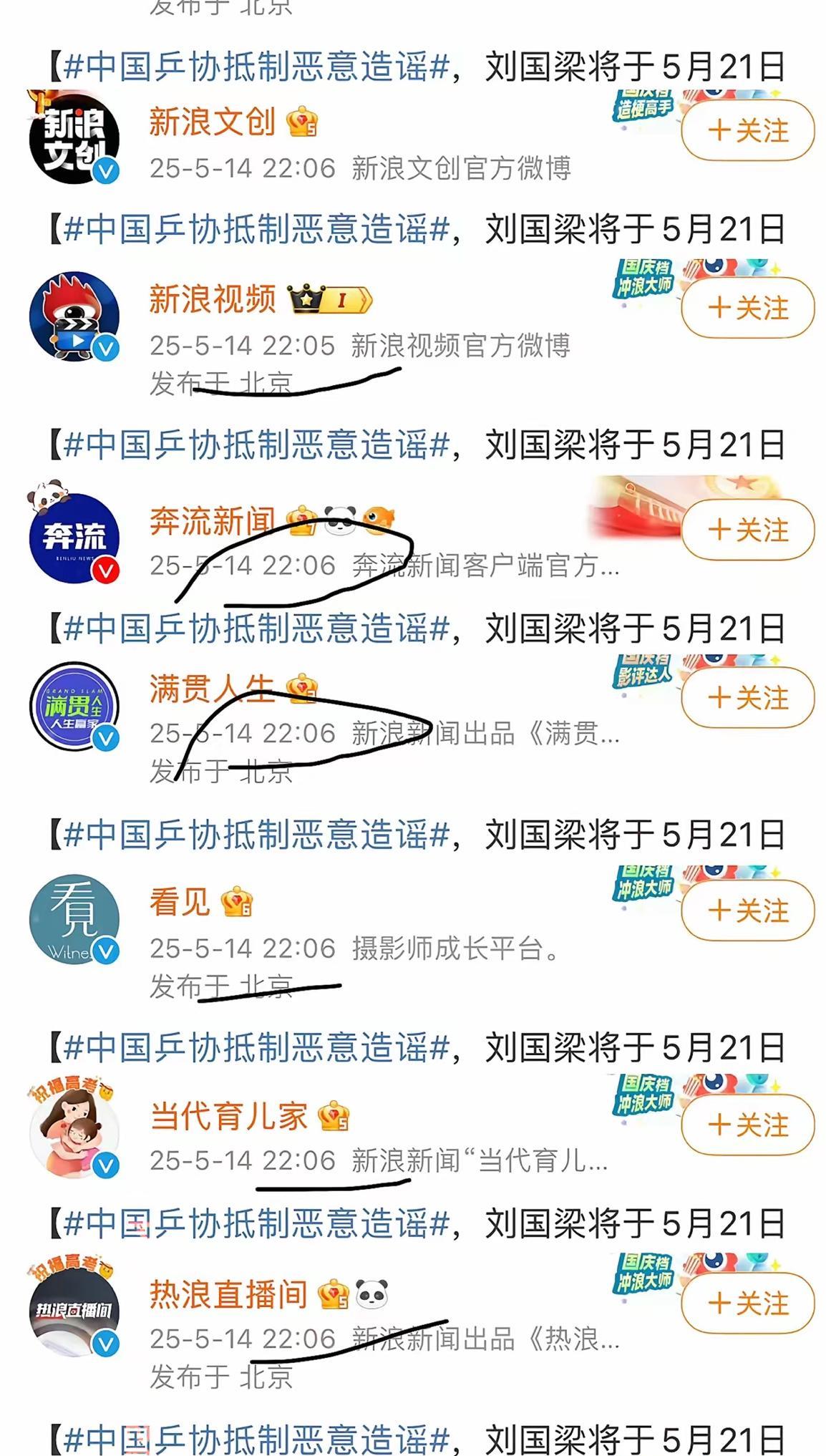 “乒协蓝V十几家官媒22:06分集体卡点发声复制粘贴都比不过这手速！
#刘国梁辟