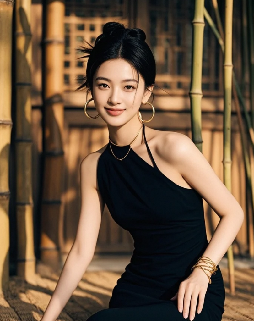 一扇木门，几缕光影，她在时光深处静静绽放。