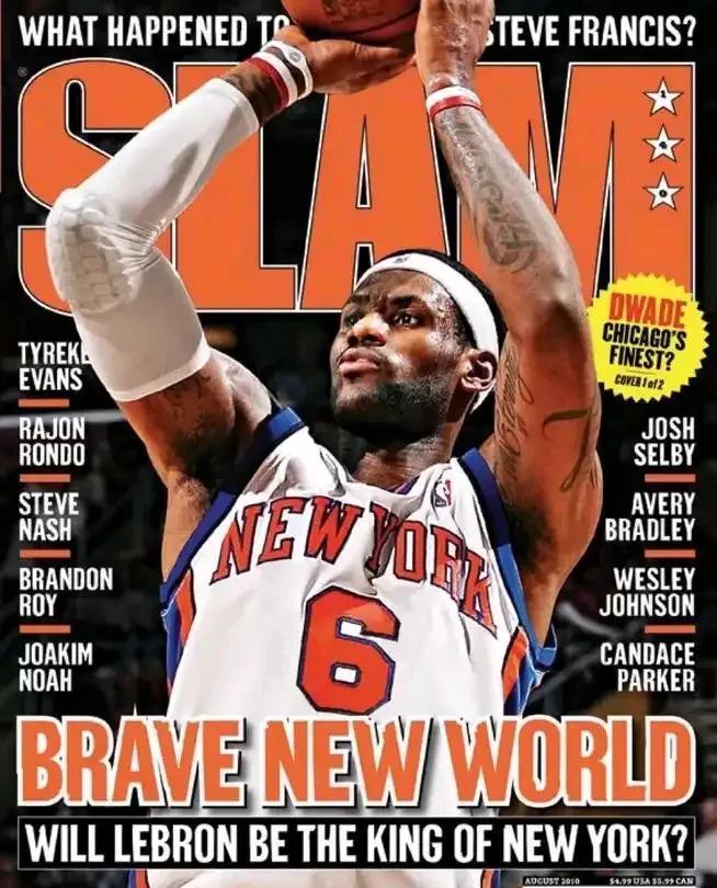 美媒NBA Memes提问：若詹姆斯当年加盟尼克斯而非热火，能拿几冠？#湖人球星