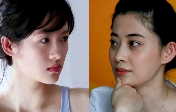 章子怡和梅婷同为中戏96级的学生

有次梅婷回学校看大家 操场上聊天时突然举起手