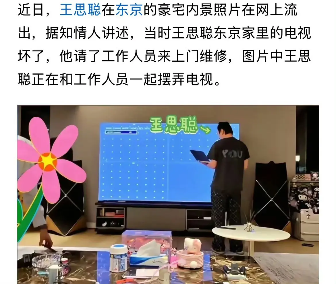 王思聪东京豪宅客厅曝光，价值上亿，一如既往豪气。 ​​​