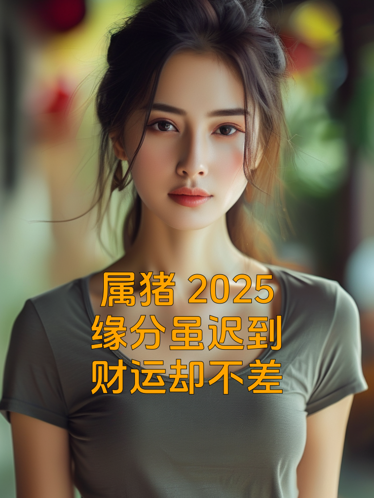 属猪2025：缘分虽迟到，财运却不差