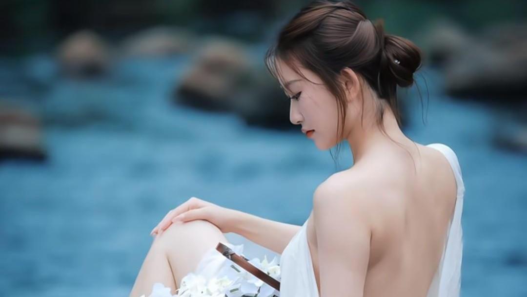 千年国风穿越！汉服少女溪边惊现「神仙颜值」美哭全网