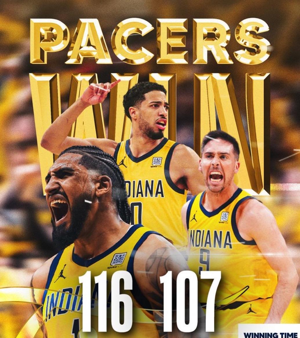 6月12日NBA总决赛第三场战报：
雷霆107-116步行者（大比分1-2），马