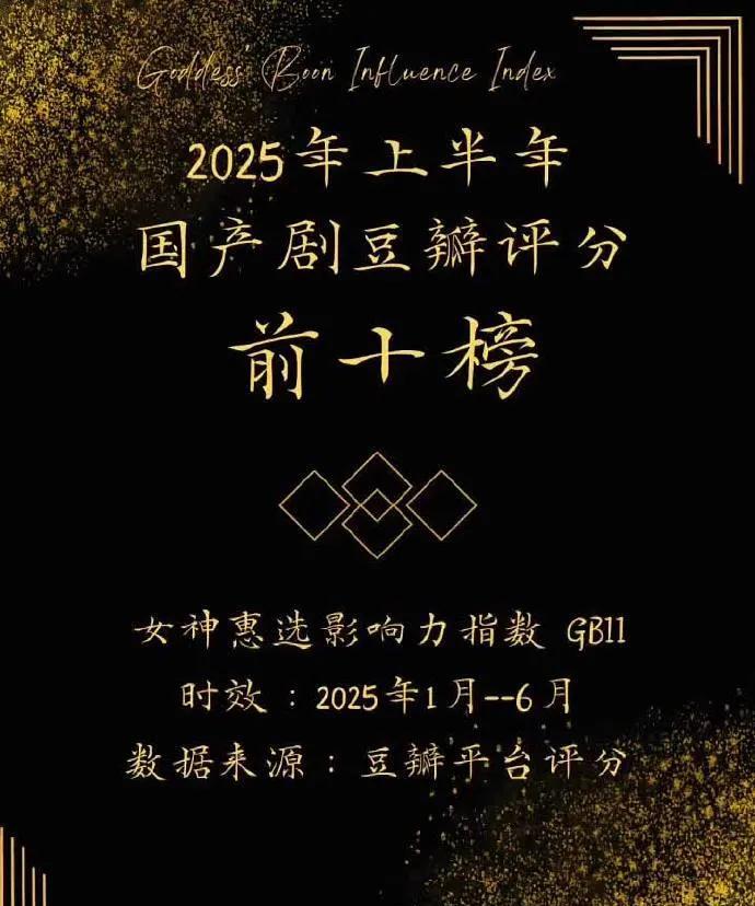 2025年上半年国产剧豆瓣评分前十榜，有没有你追过的？
       檀健次  