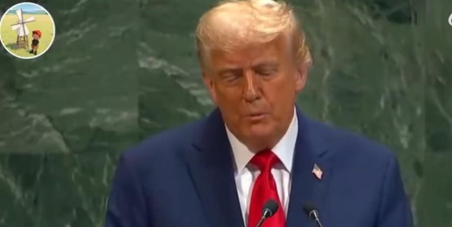 特朗普去联合国开会，电梯是坏的，提词器也是坏的，这是谁使的坏……
九月二十三日，