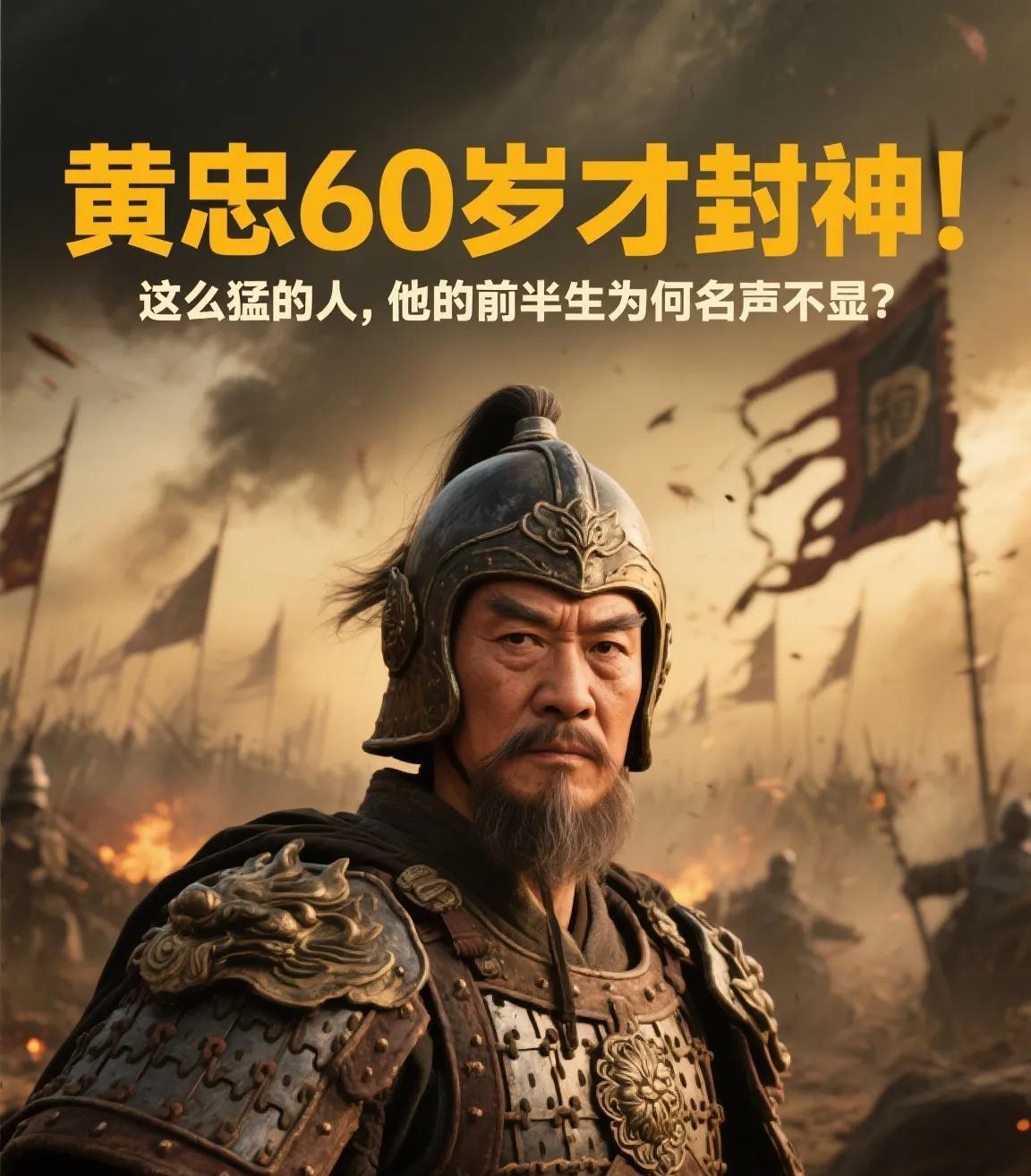 黄忠60岁才封神！这么猛的人，他的前半生为何名声不显？
你有没有想过，一个白头发