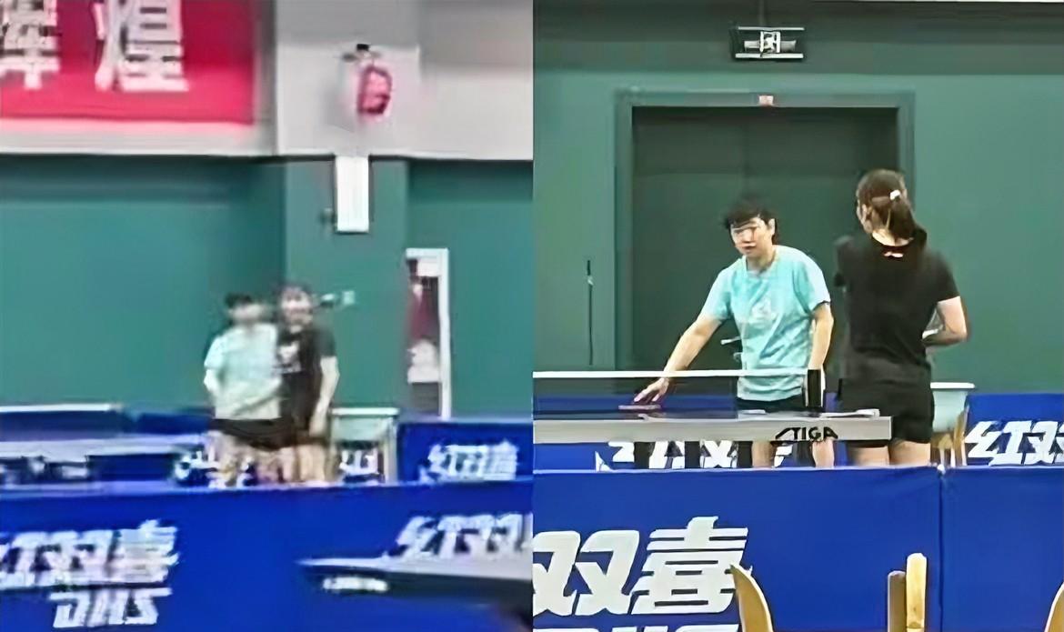 没有教练就自己练球
没有陪练就找自己的小姐妹
任何困难都难不倒孙颖莎
莎莎的新陪
