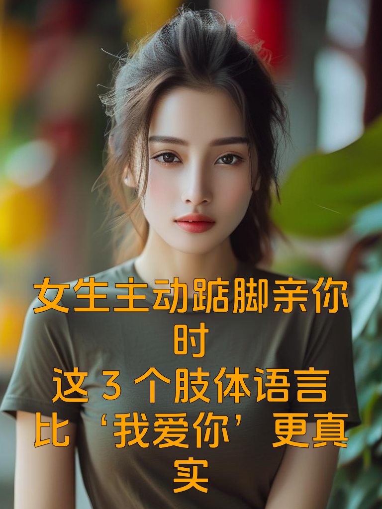 女生主动踮脚亲你时，这3个肢体语言比‘我爱你’更真实