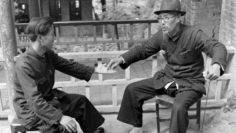 民国关中旧影：1947年临潼算命先生，看尽乱世浮生