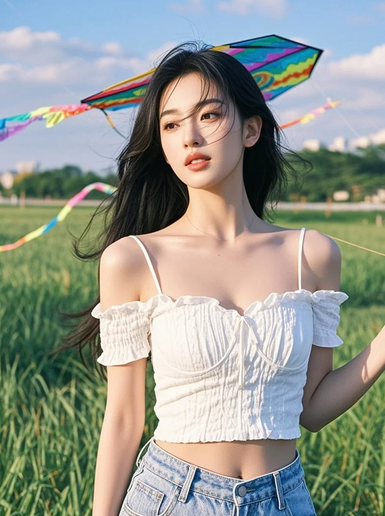风起时，我在草地上画出一整个春天的浪漫
