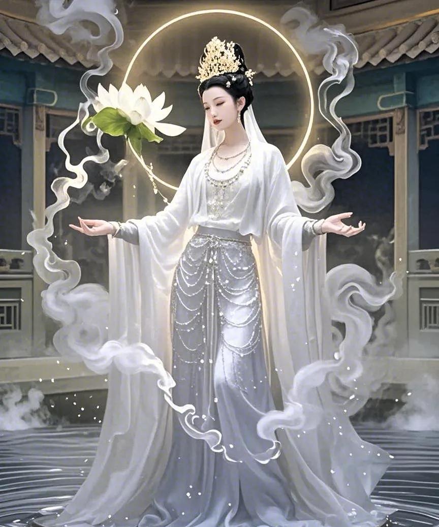 遇见观音像，停留片刻，点赞留言“感恩”。心灵得慰藉，信念增勇气。生活因此变，困境