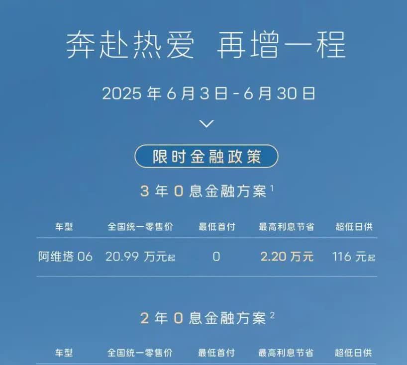 阿维塔的6月购车活动，金融贴息+配置升级，全系基本都涵盖了，看看有无您心仪的车型