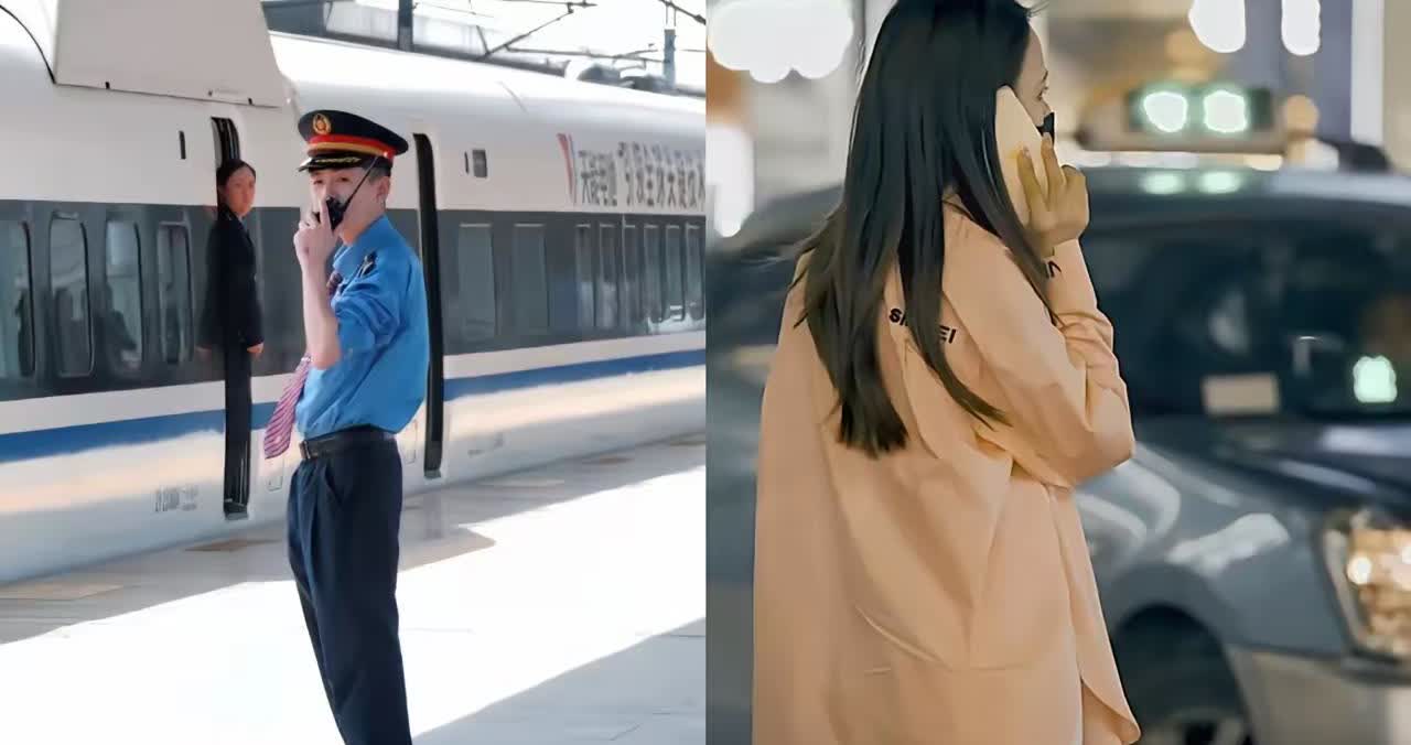 管的有点宽了吧！四川，一女子乘坐高铁，下车后发现一名穿着制服的工作人员在站台上抽