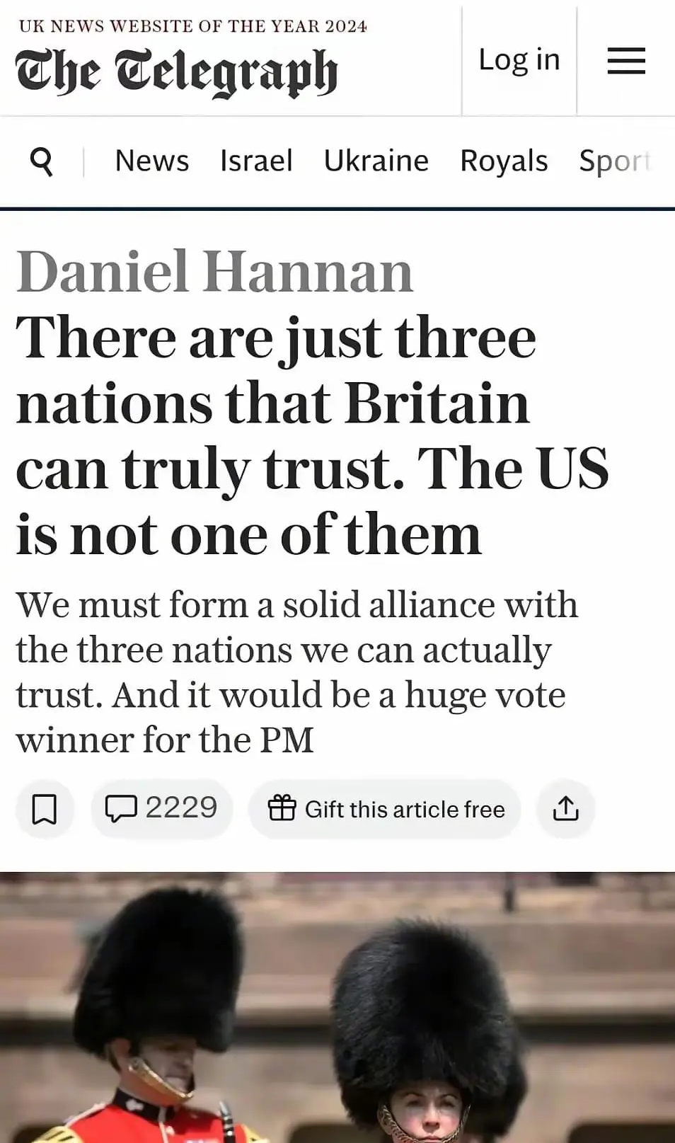 英媒报道，只有三个国家是值得英国信任的