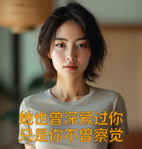 她也曾深爱过你，只是你不曾察觉