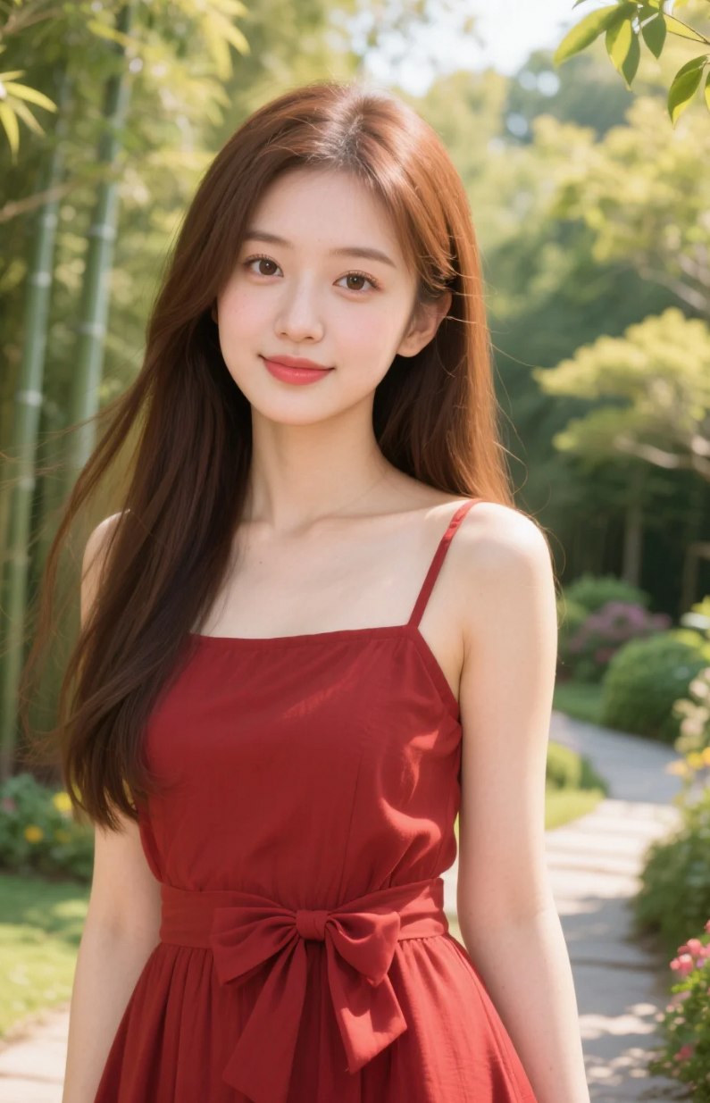 蝴蝶结是少女心，酒红是高级感，她全都有