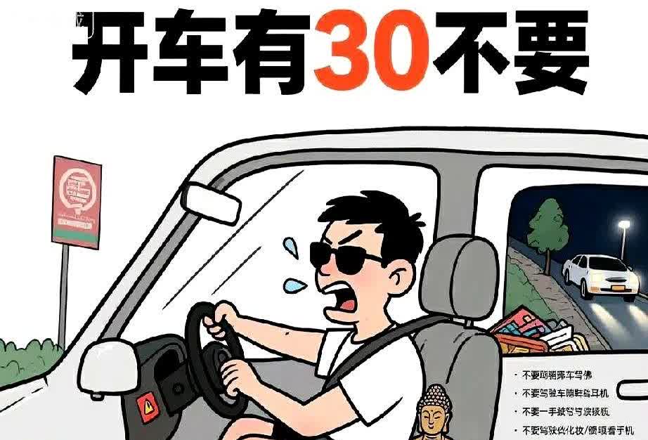 开车有30不要，不管你信不信：

举个例子，很多人可能没意识到跟车太近到底有