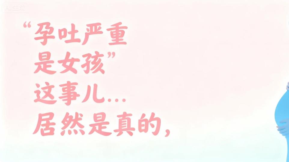 别猜了！科学“实锤”：孕吐和宝宝性别，真的有关！