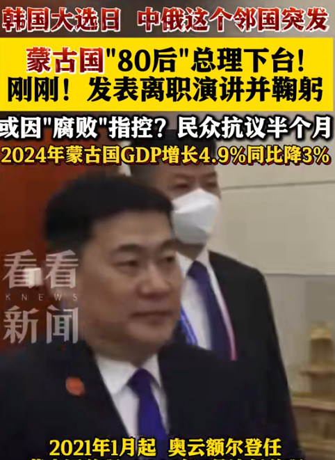 蒙古总理突然下台，究竟是何原因？











---







