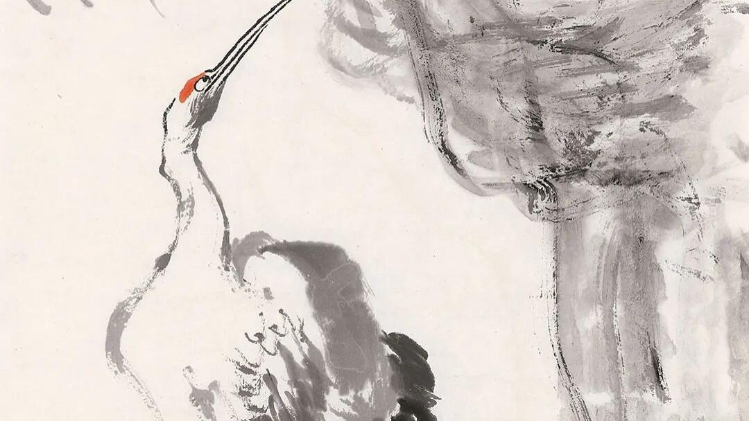 新作丨刘大石的鹤，有仙气